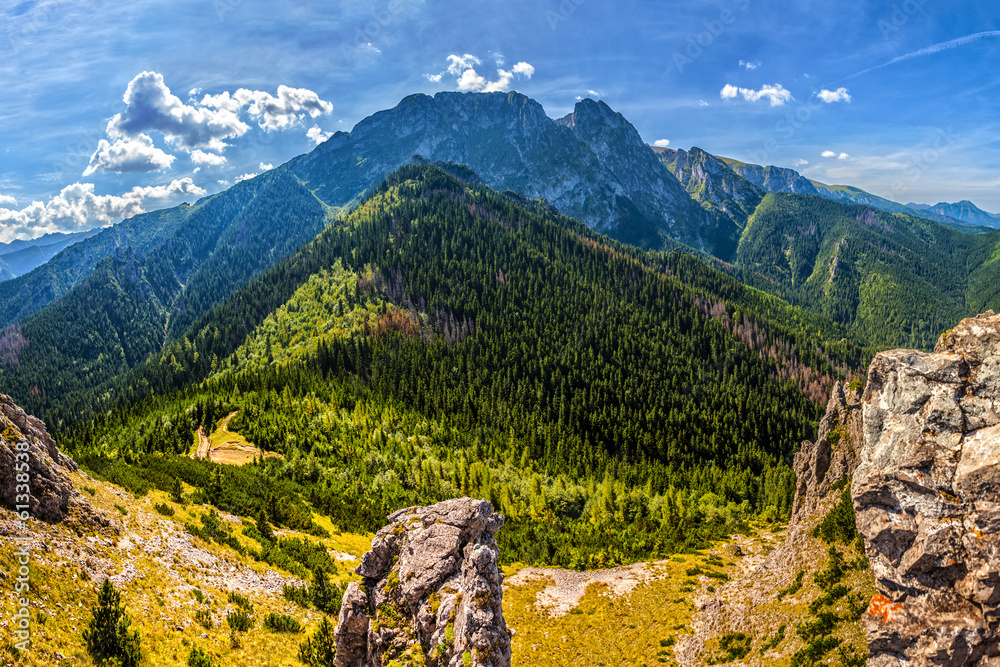 Fototapeta Tatra Mountains with famous Mt
