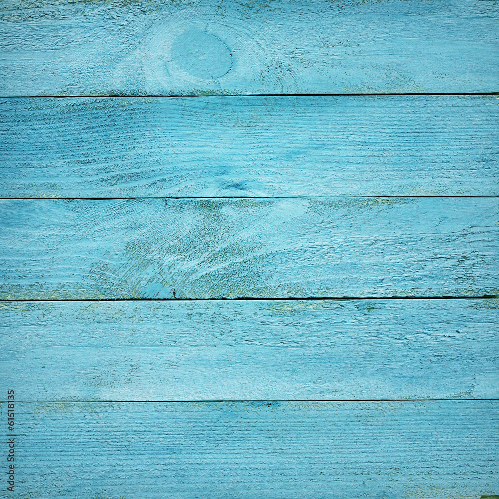 Obraz Pentaptyk painted blue wooden planks