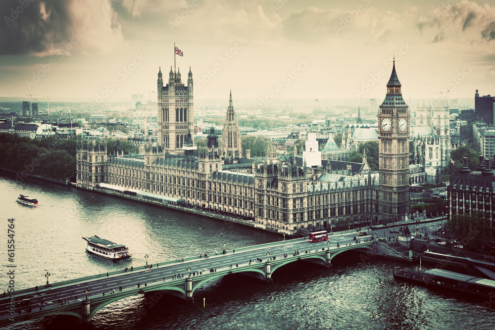 Fototapeta London, the UK. Big Ben, the