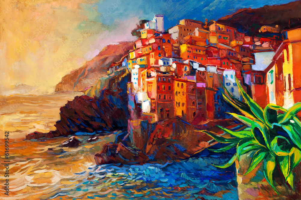Obraz Tryptyk Cinque Terre coast