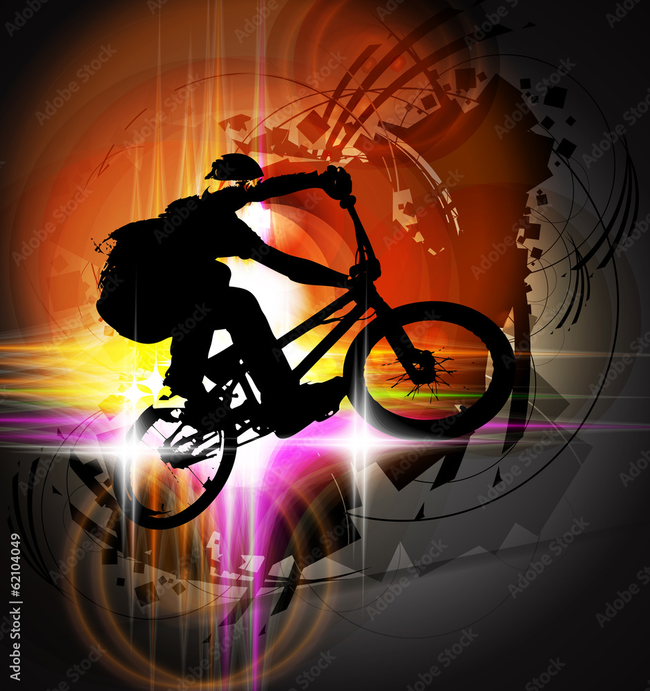 Fototapeta BMX cyclist