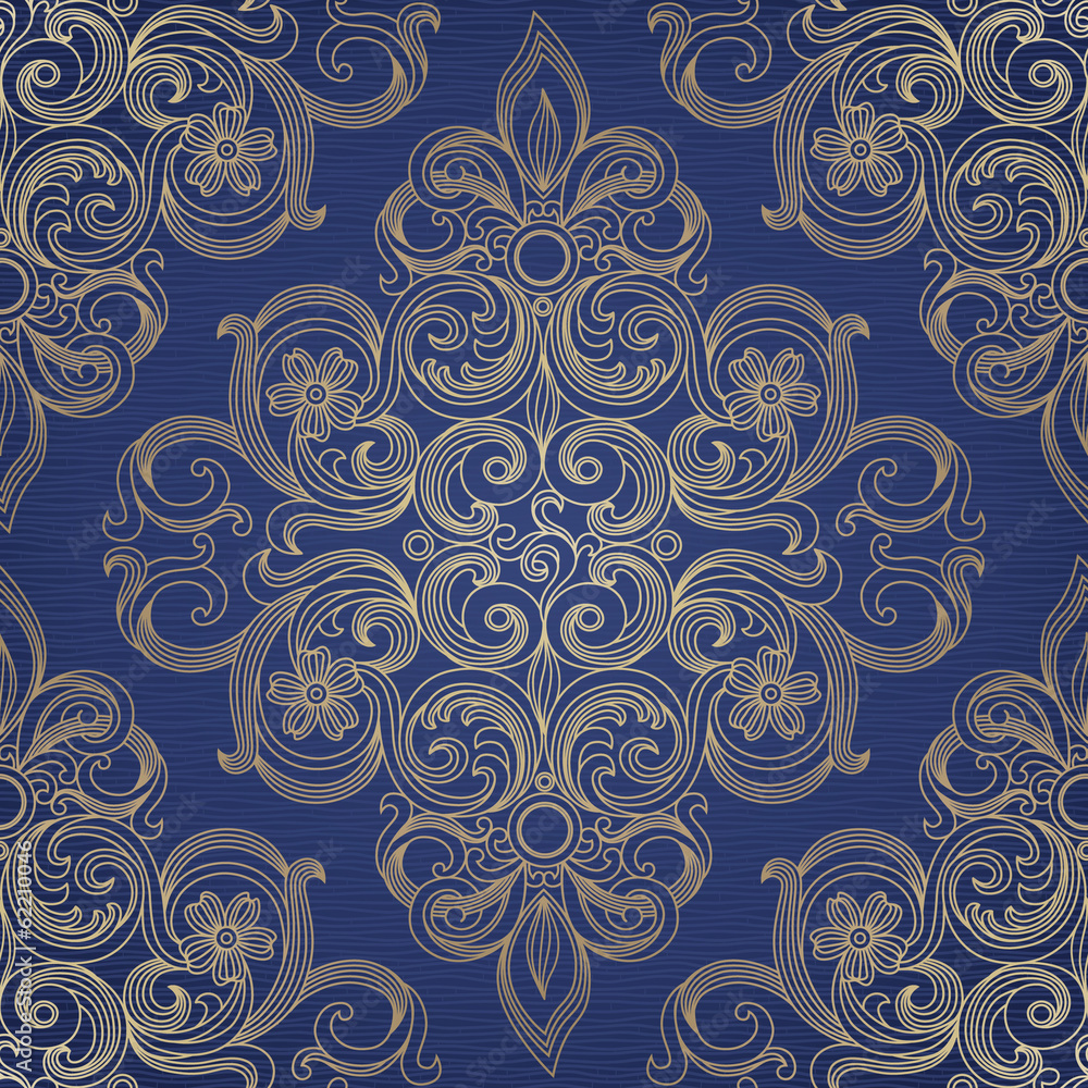 Obraz Tryptyk Vector seamless pattern in