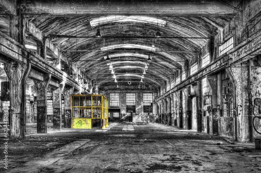 Fototapeta Old derelict warehouse