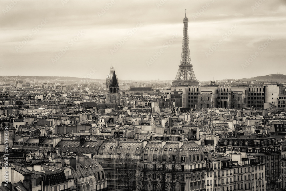Fototapeta View of Paris and of the