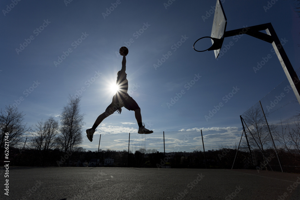 Fototapeta Basketball player silhouette