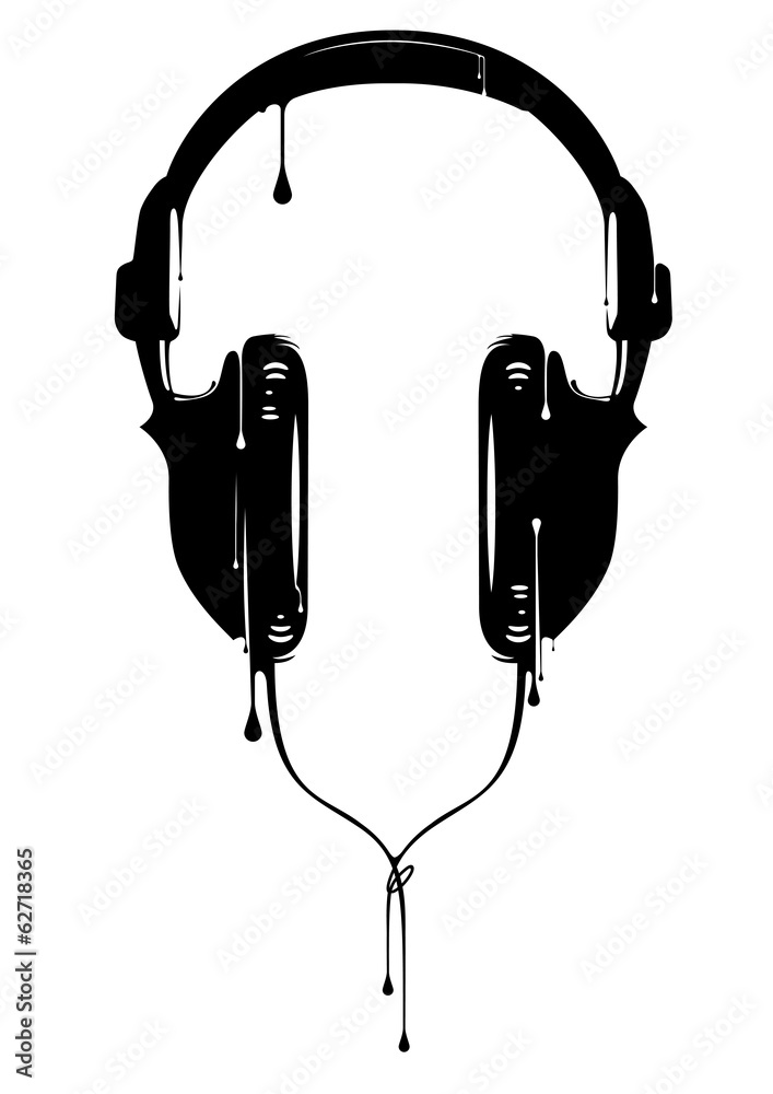 Fototapeta Painted Headphones