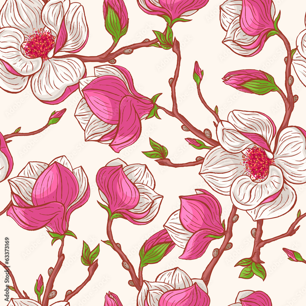 Tapeta pink magnolias