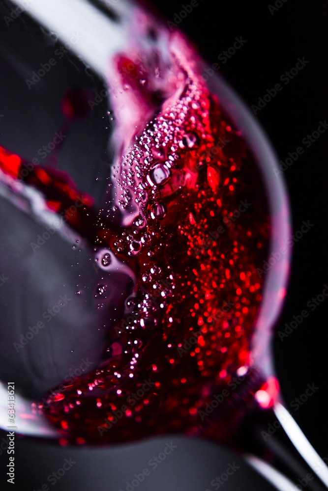 Obraz Kwadryptyk Red wine