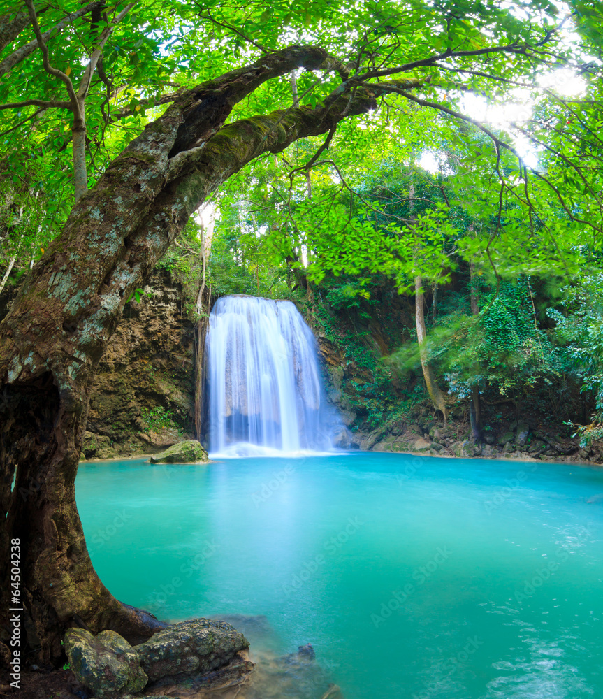 Fototapeta Erawan Waterfall,