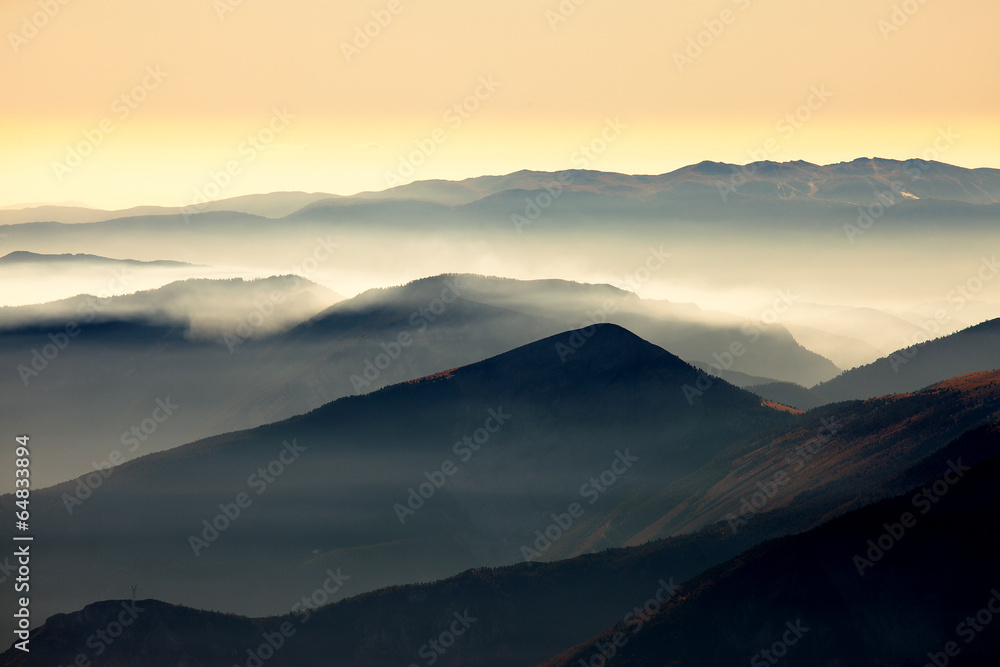 Obraz Kwadryptyk Mountains