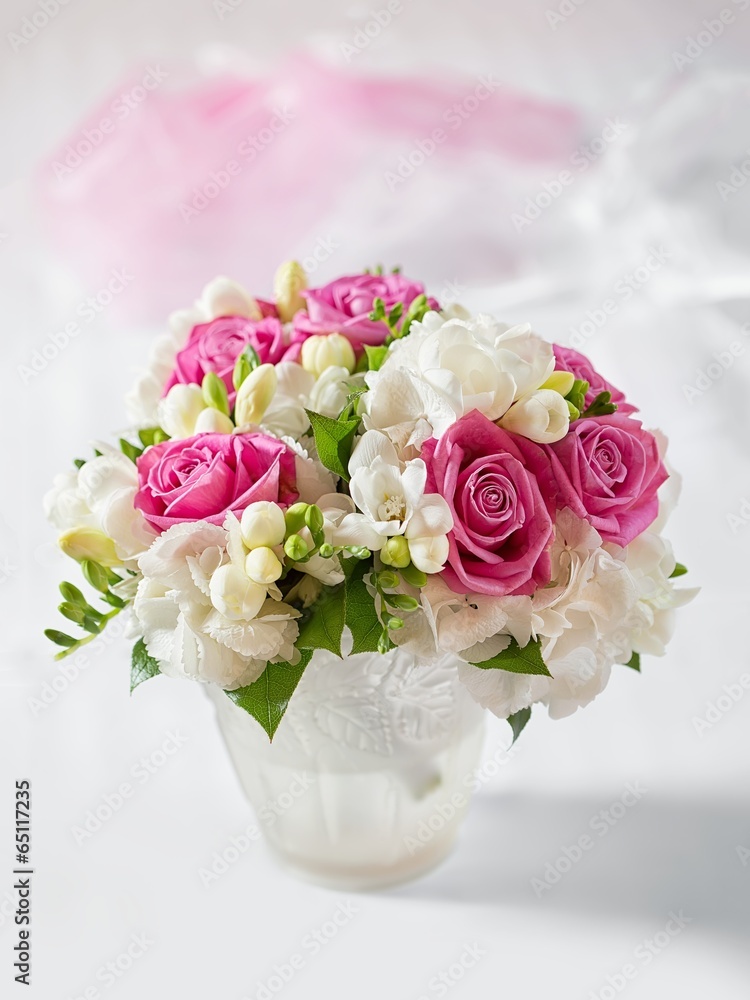 Fototapeta Beautiful wedding bouquet in