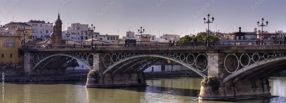 Obraz Kwadryptyk Puente de Triana, Sevilla