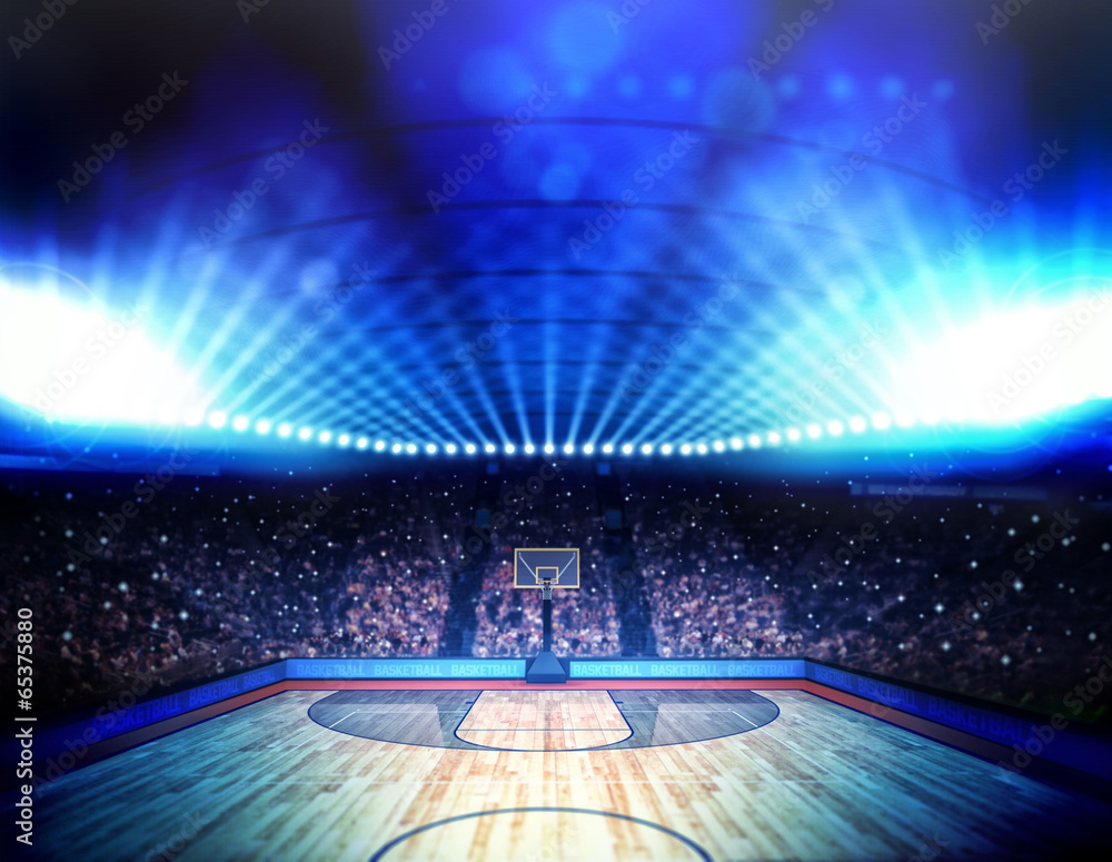 Obraz Tryptyk Basketball arena
