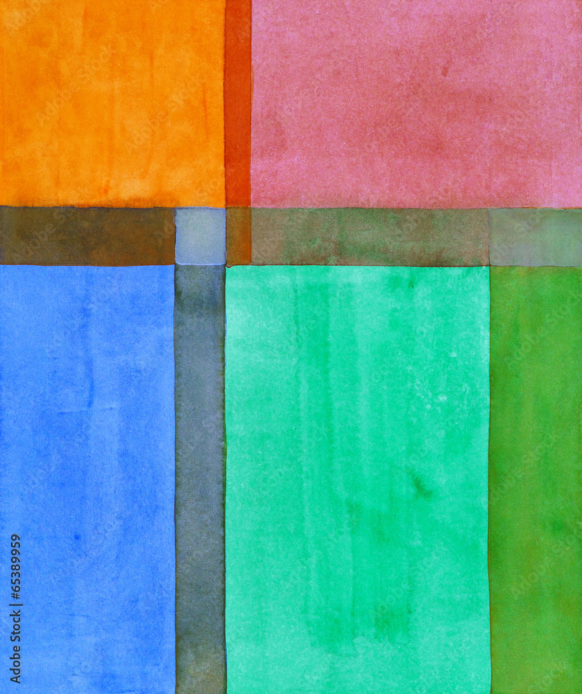 Obraz Pentaptyk a minimalist abstract painting
