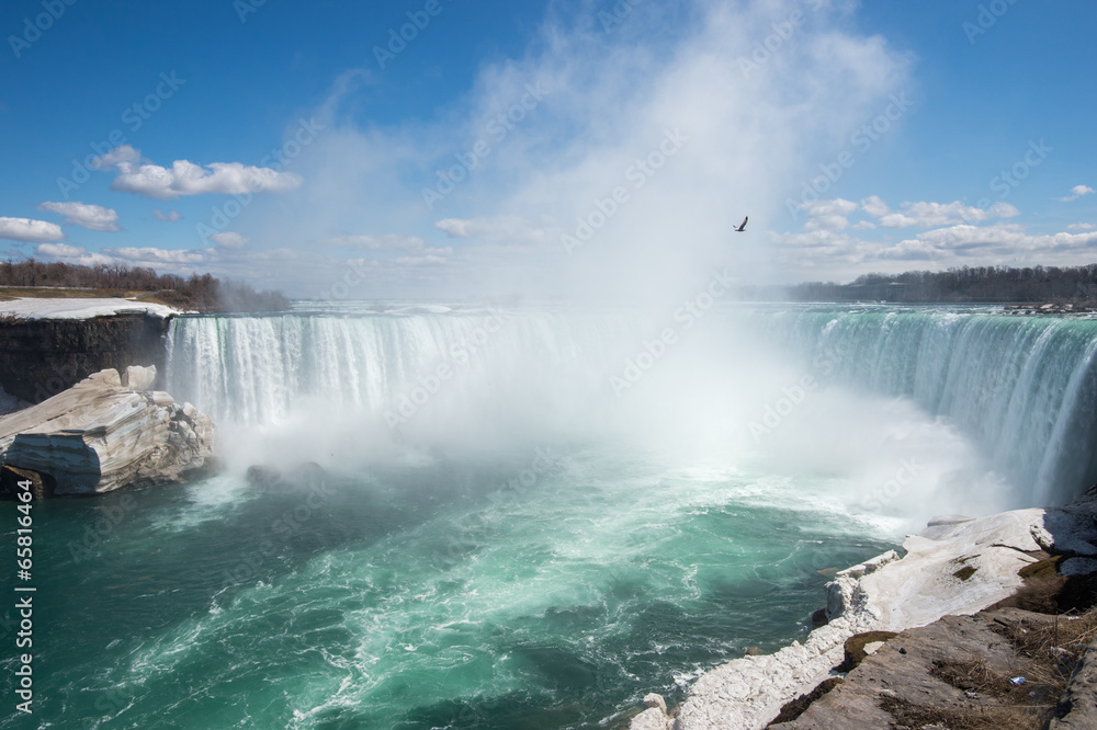 Fototapeta Niagara Falls - due to a cold