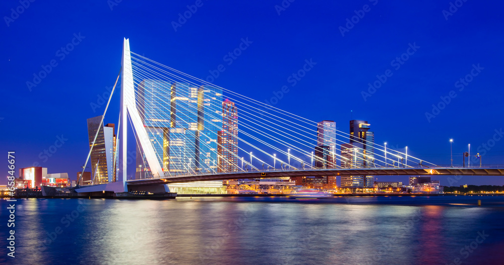 Obraz Kwadryptyk Rotterdam Skyline, The