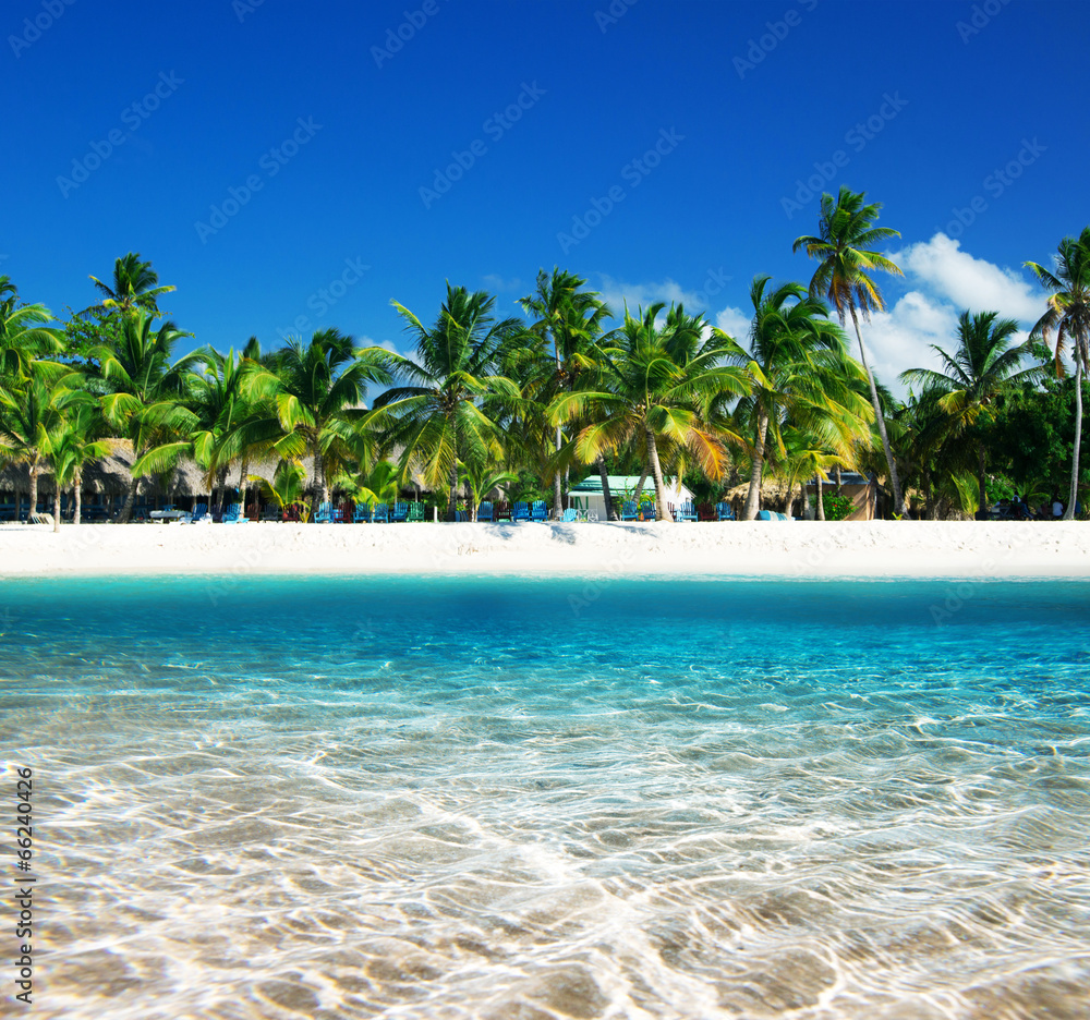 Obraz Pentaptyk tropical beach