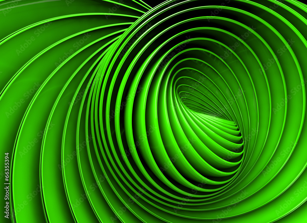 Fototapeta Abstract 3d spiral or twirl in