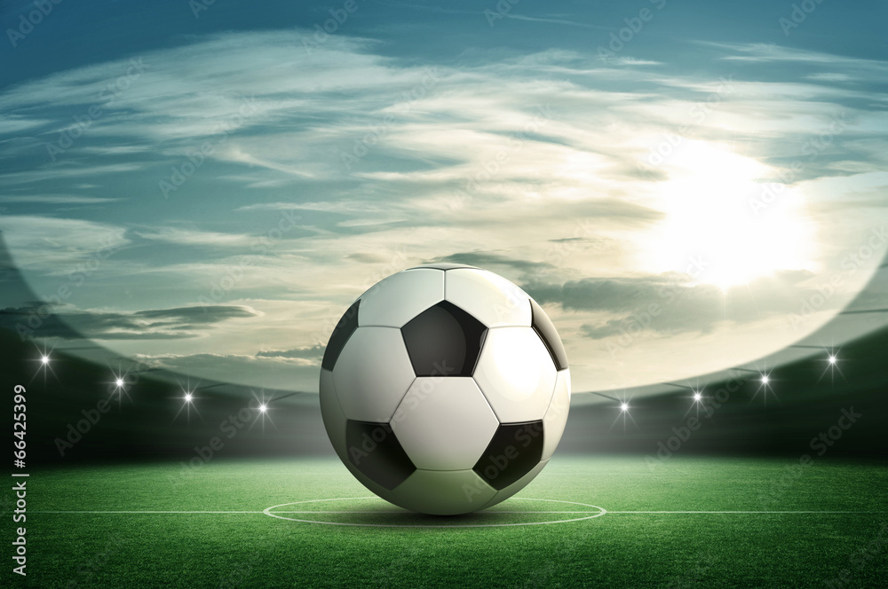 Obraz Pentaptyk Soccer ball