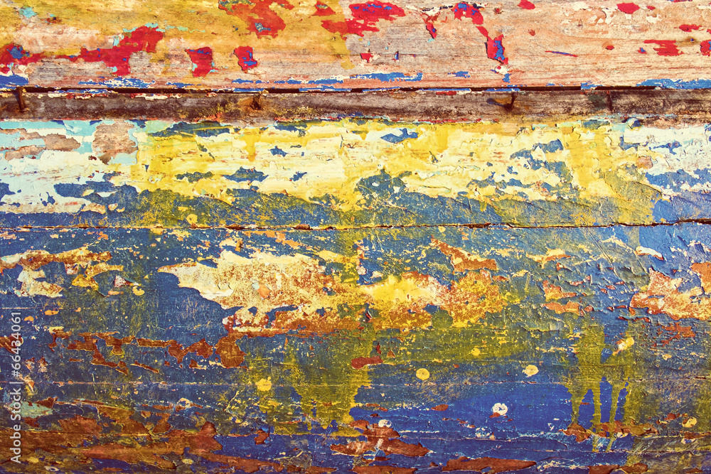 Obraz Tryptyk Peeling Paint Vintage Colors