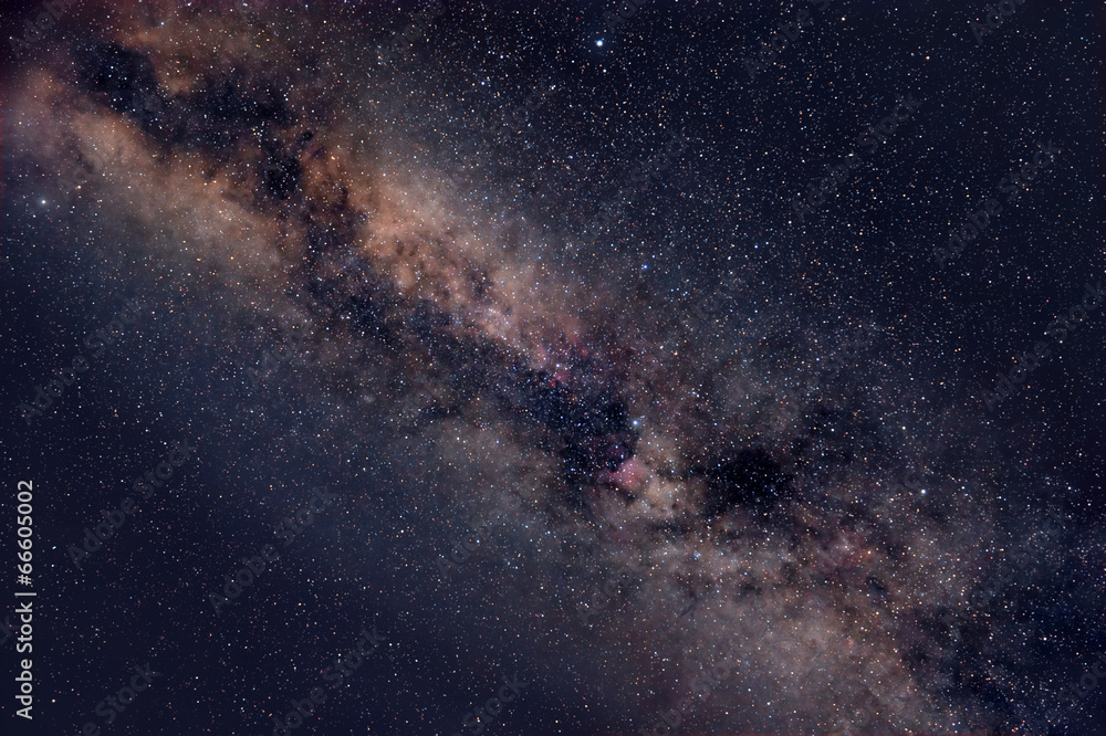 Obraz Tryptyk Starry night sky