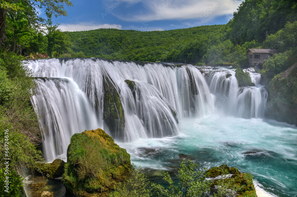 Obraz Tryptyk Waterfall Strbacki Buk on Una