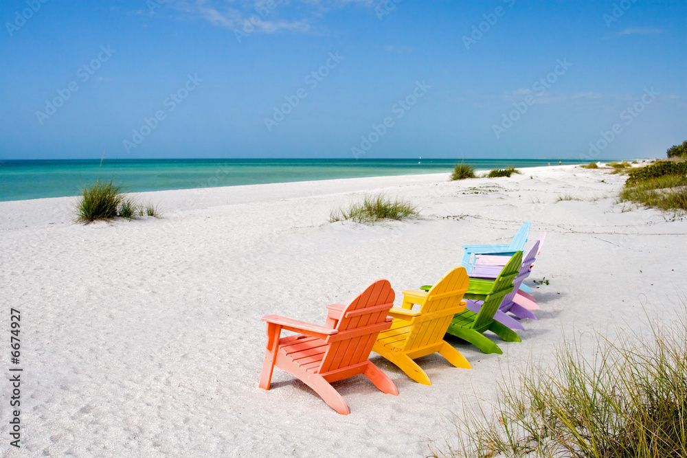Obraz Tryptyk Summer Vacation Beach