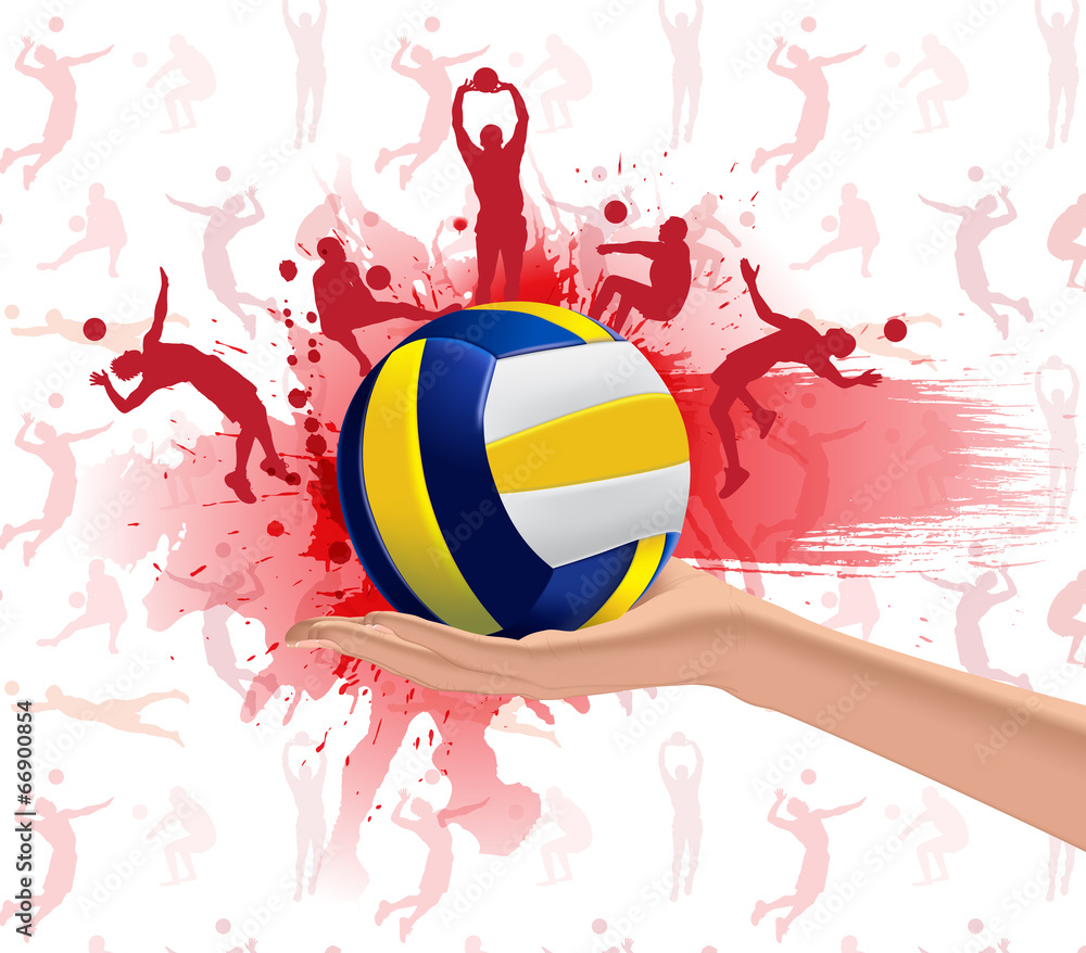 Fototapeta Volleyball sport design