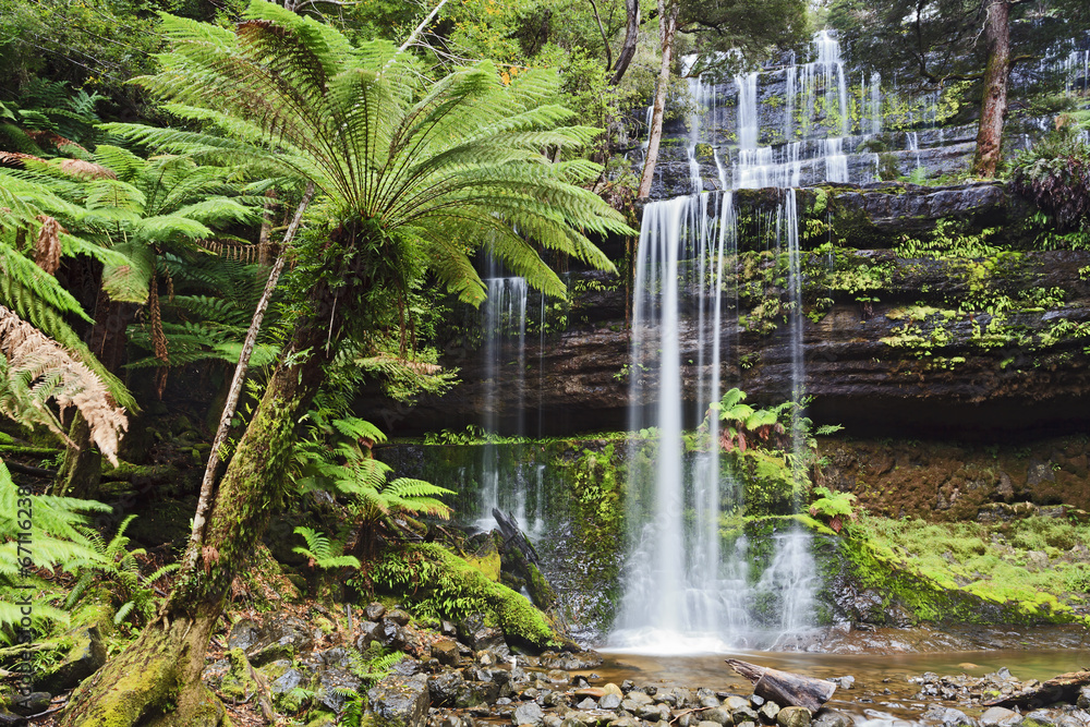 Obraz Dyptyk Tas Mt Field Cascade Front