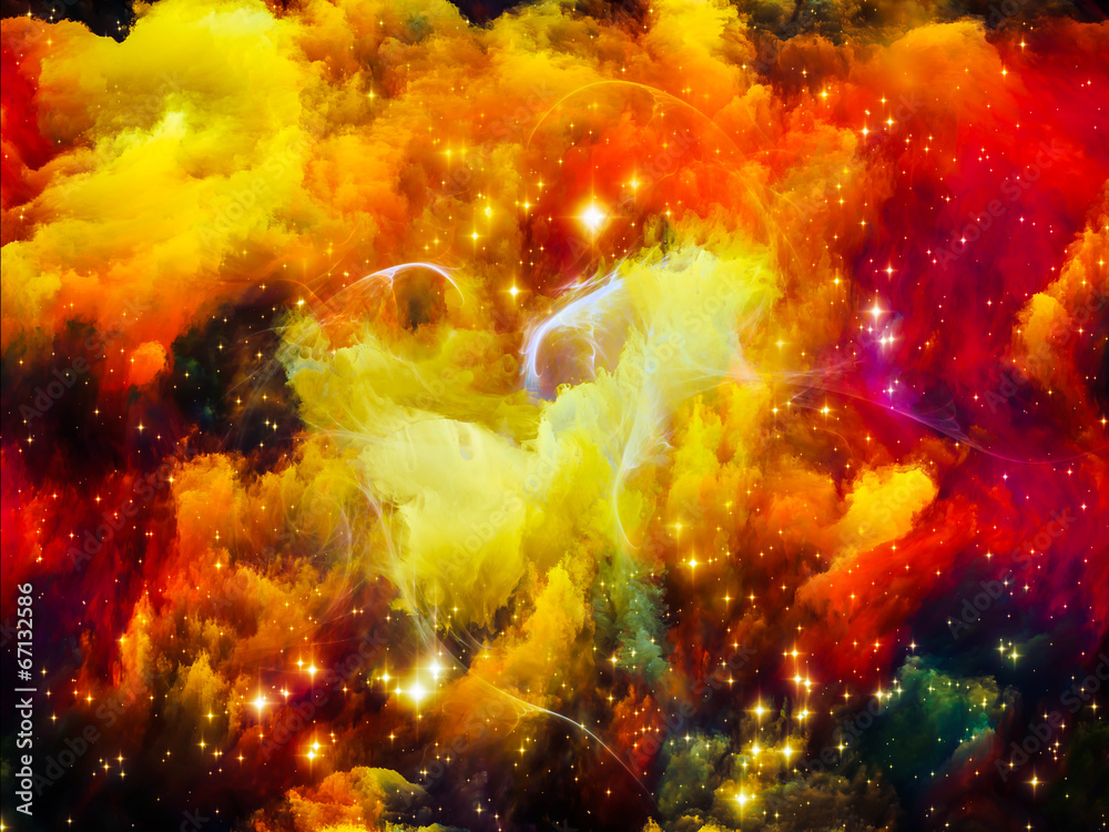 Obraz Pentaptyk Star Nebula