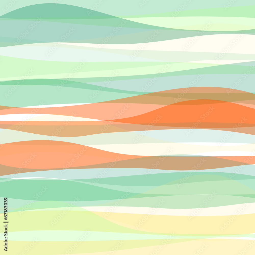 Fototapeta Seamless colorful striped wave
