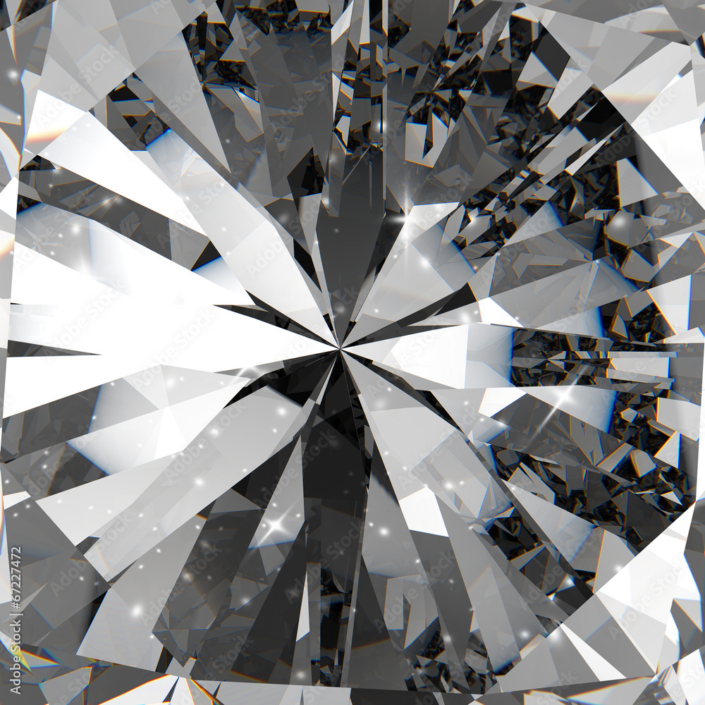 Obraz na płótnie Diamonds 3d in composition as