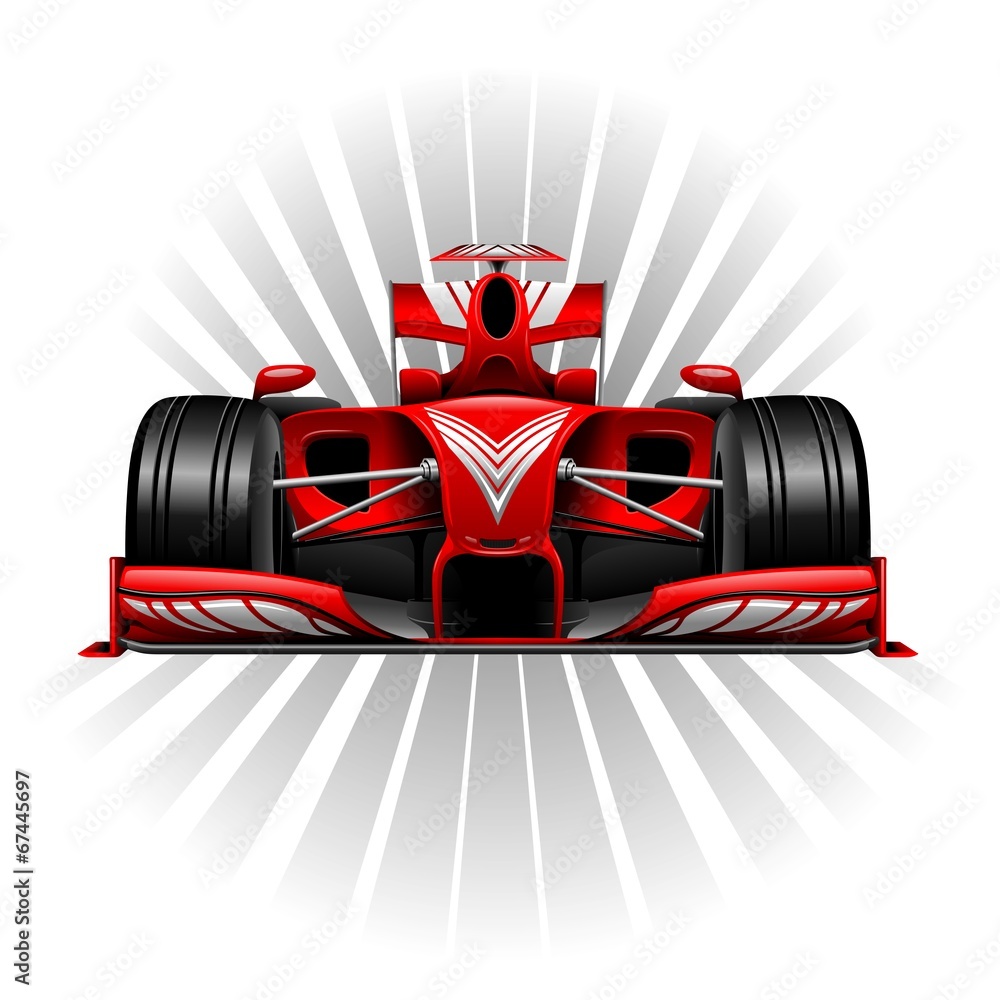Fototapeta Formula 1 Red Racing Car