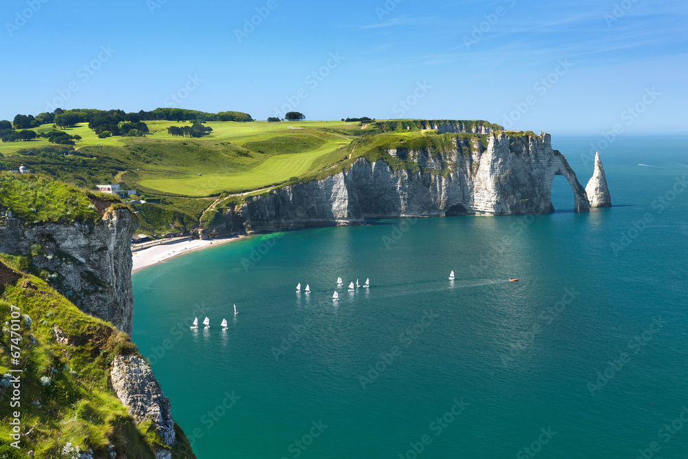 Obraz Tryptyk Falaises d'Étretat