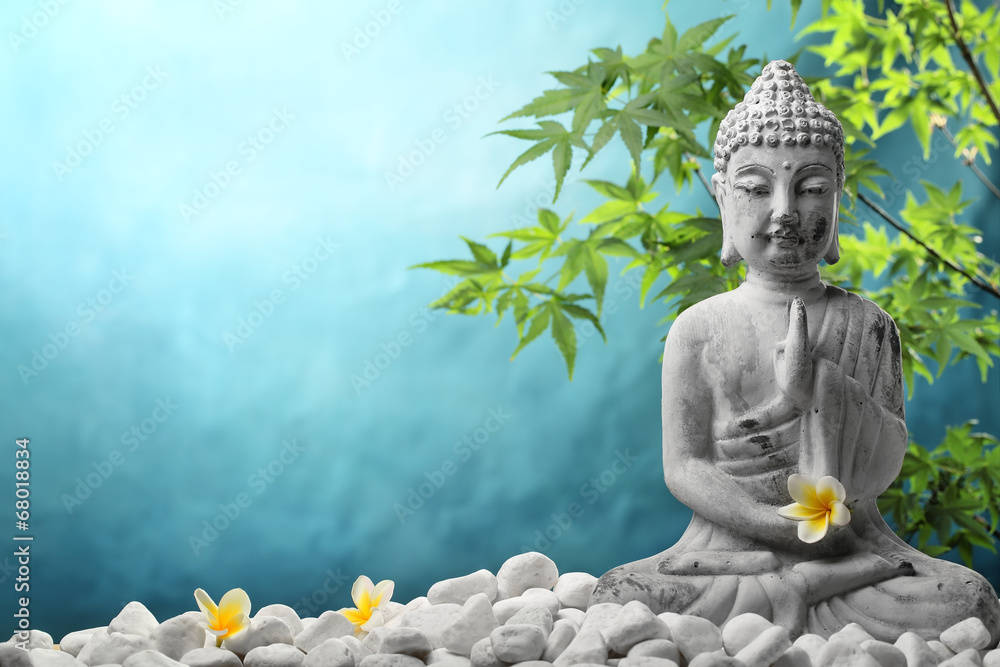 Obraz Pentaptyk Buddha in meditation