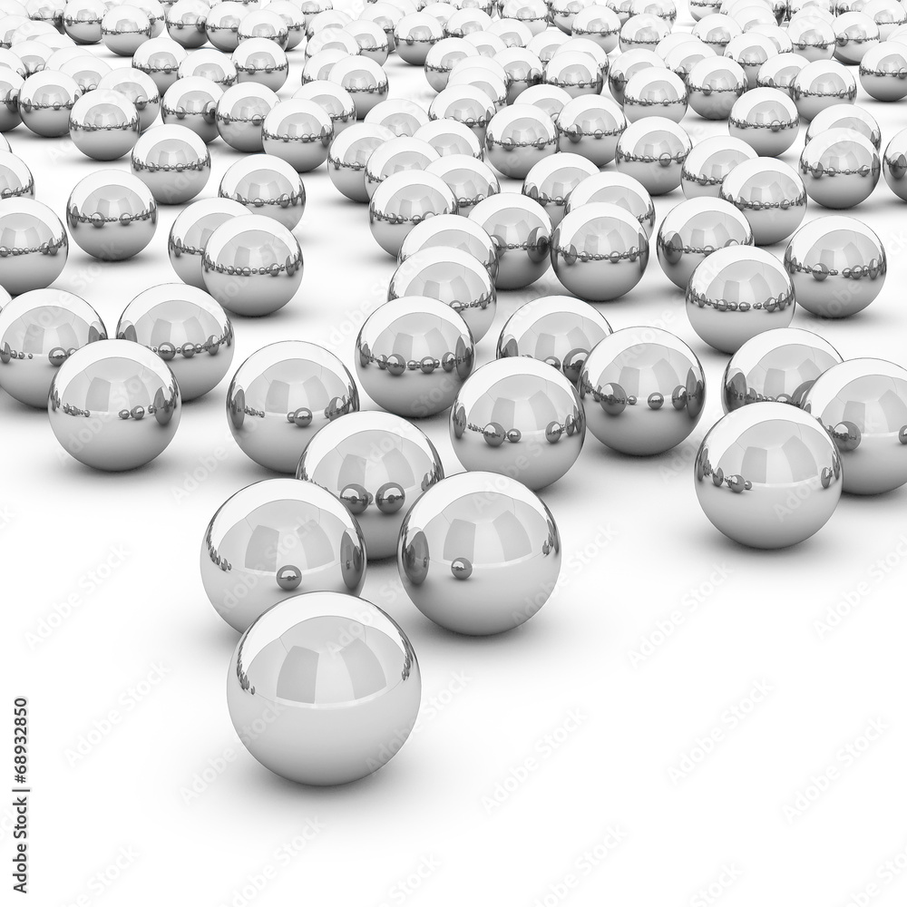 Obraz Tryptyk 3d rendering abstract sphere