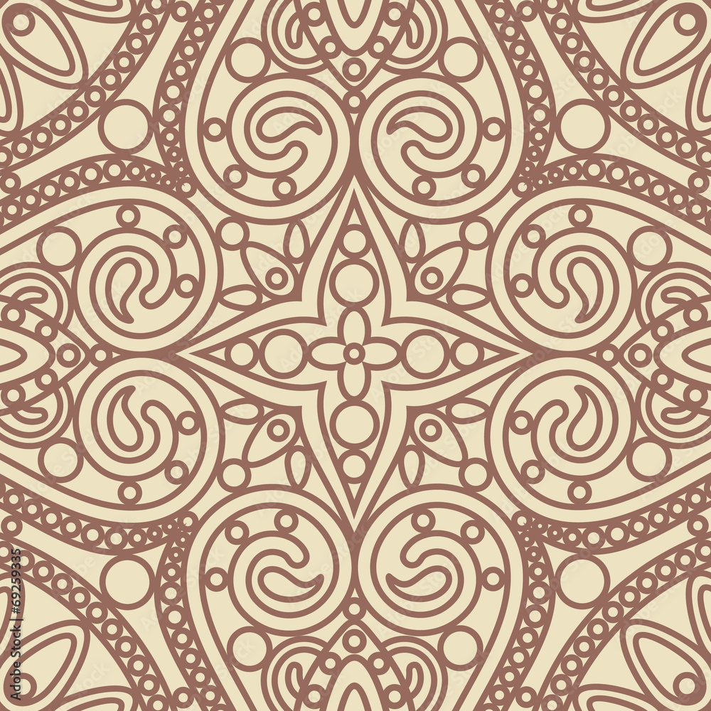 Obraz Pentaptyk seamless pattern