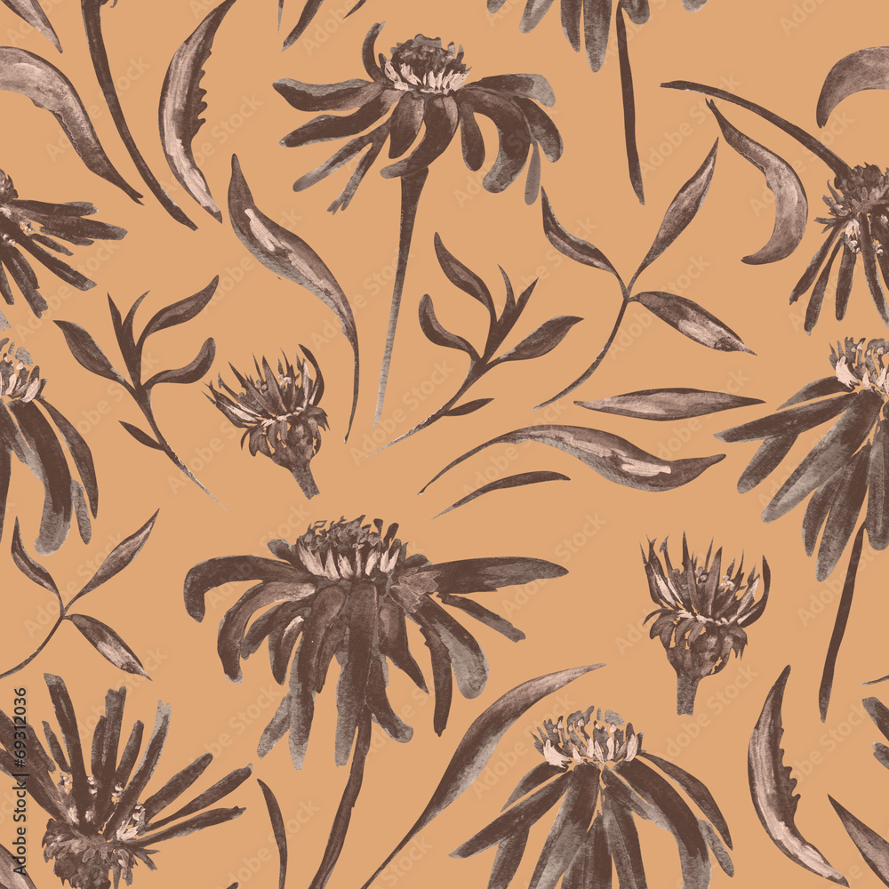 Tapeta Vintage flower pattern