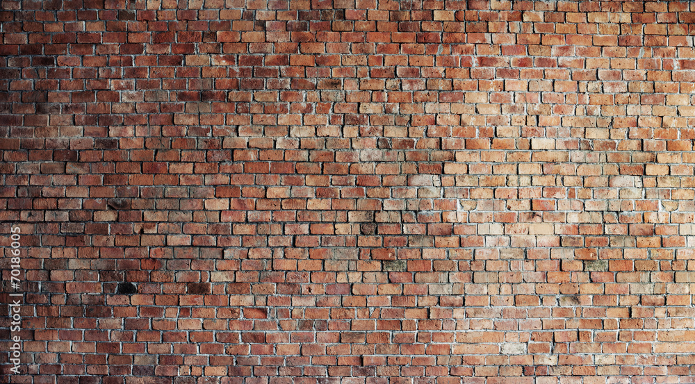 Fototapeta Empty Red Brick Wall