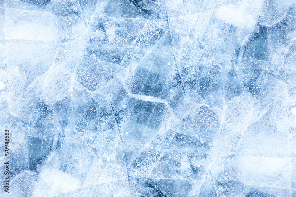 Obraz Tryptyk Baikal ice texture