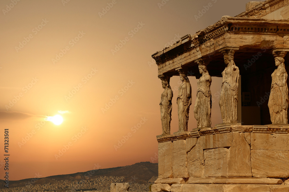 Fototapeta Caryatids on the Athenian