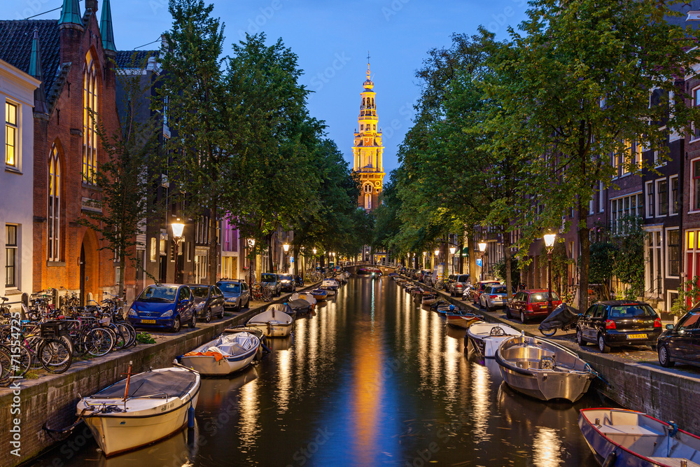 Fototapeta Amsterdam canals