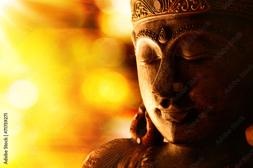 Obraz na płótnie bronze buddha statue