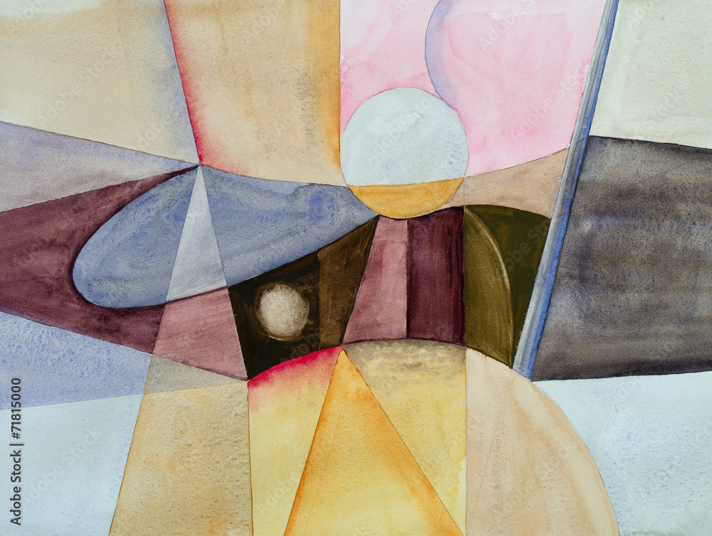 Obraz Pentaptyk a modernist abstract