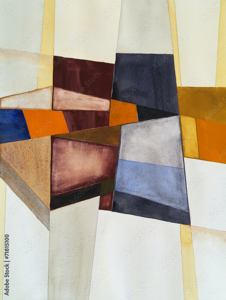 Obraz Pentaptyk a modernist abstract