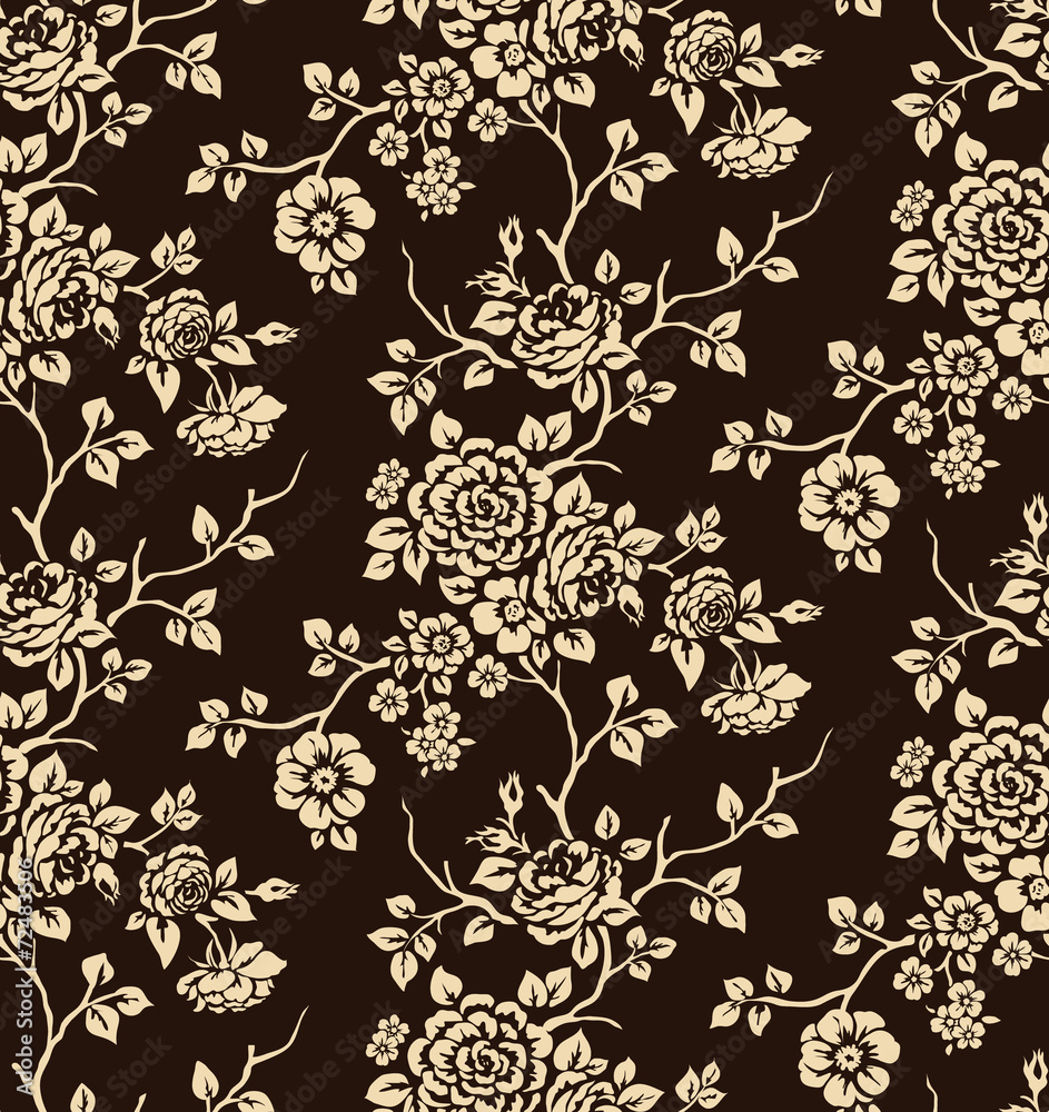 Tapeta Floral pattern seamless