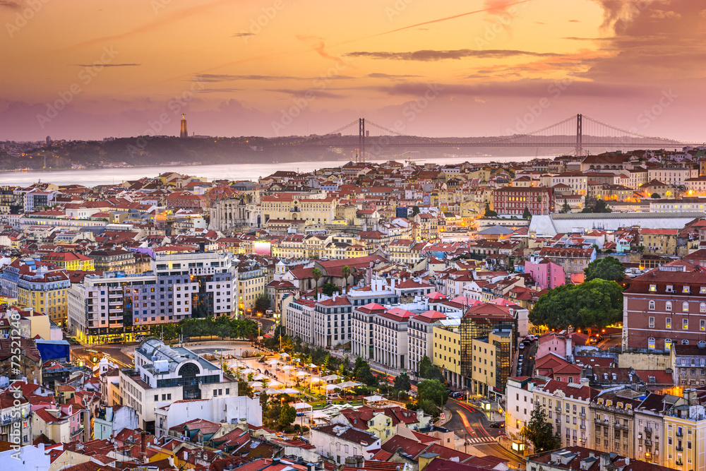 Fototapeta Lisbon, Portugal Skyline at