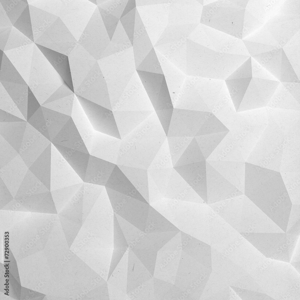 Fototapeta Abstract white triangle 3D