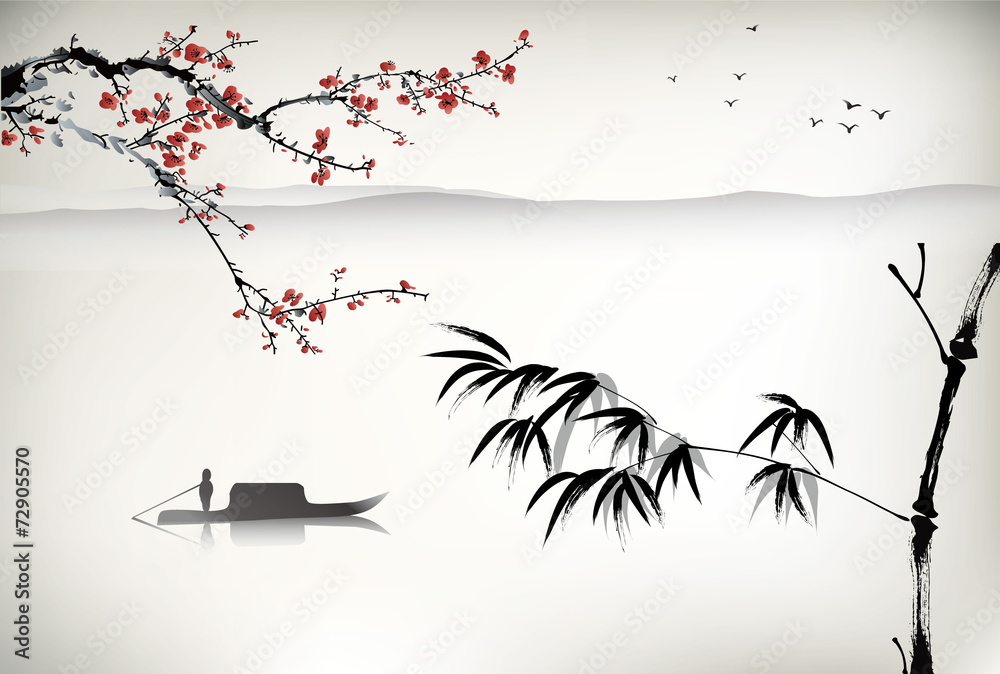 Fototapeta Chinese landscape painting