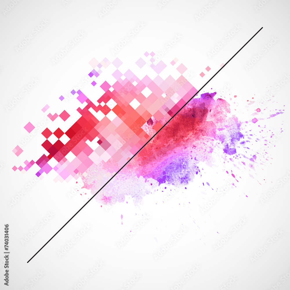 Obraz Tryptyk Modern vector background with
